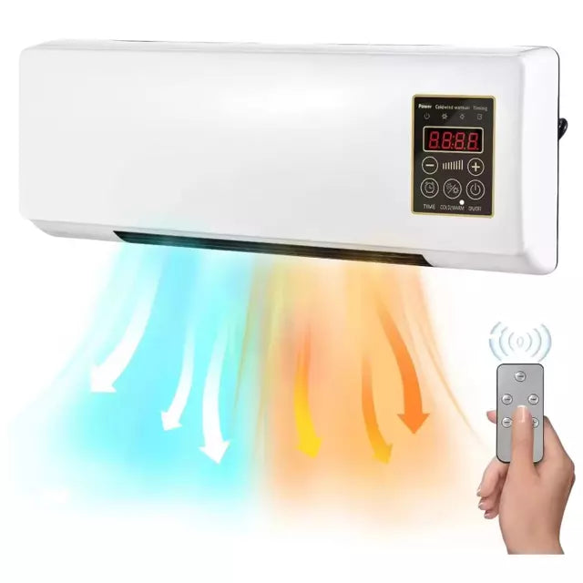 Aironix- Calefactor aire acondicionado portatil 2 en 1 pared