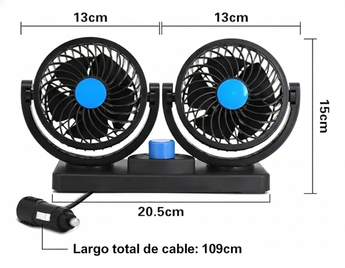 DualCool Car -Ventilador Para Auto